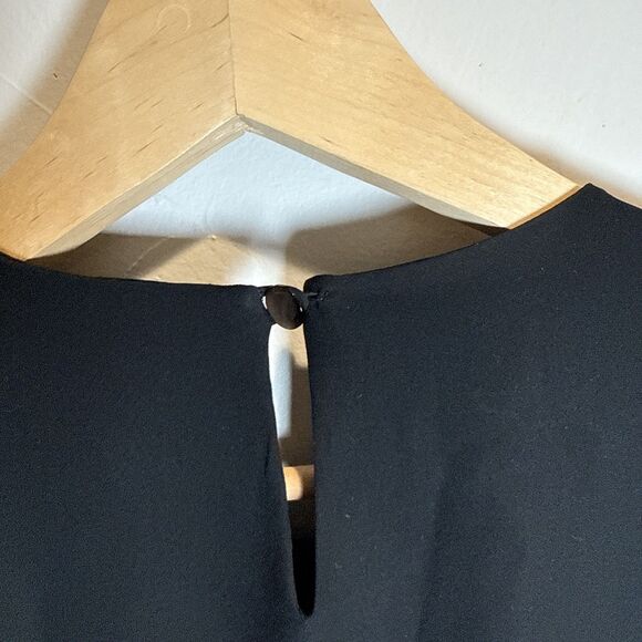 Banana Republic Black Silk Maxi Dress Women's Size 10 - Picture 10 of 16